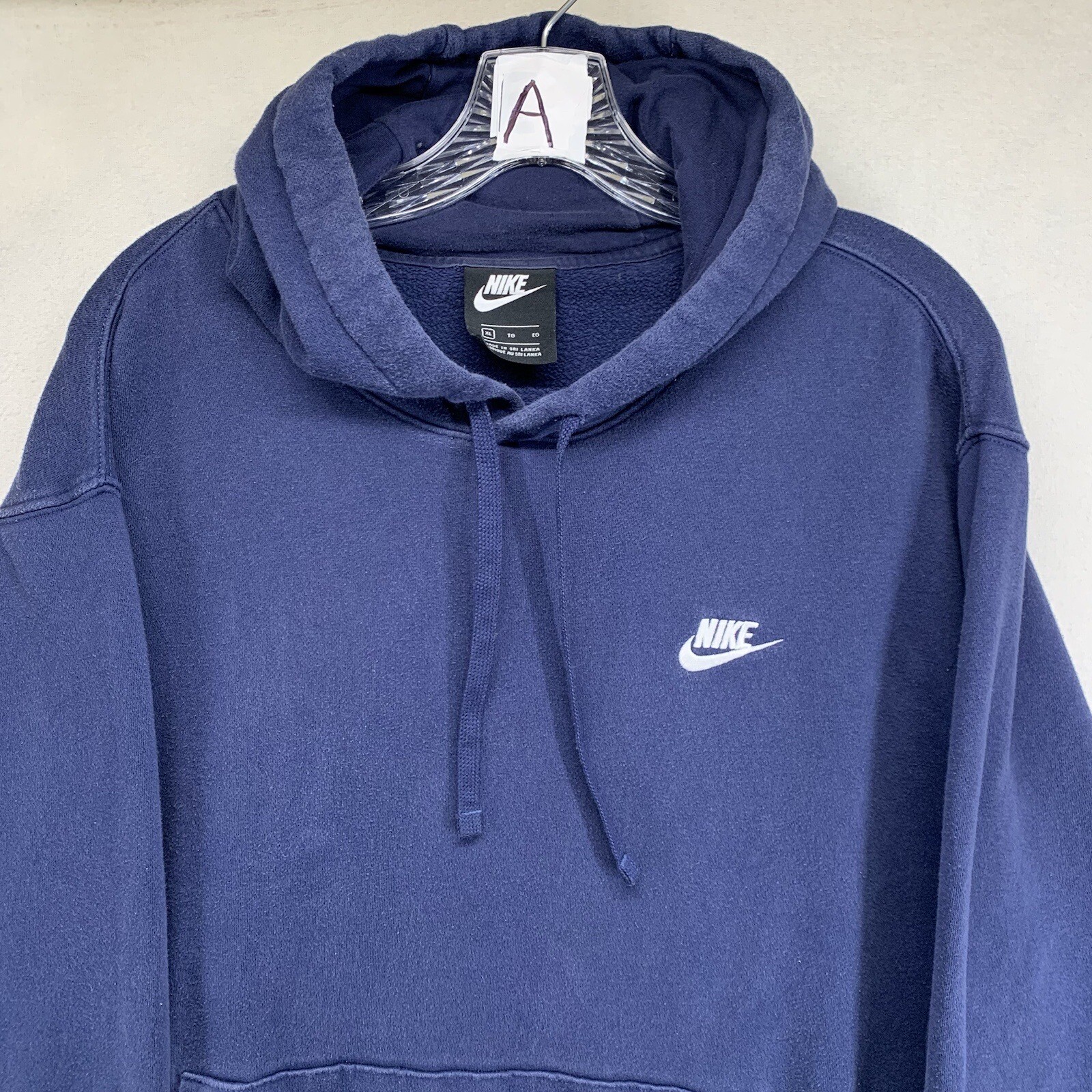 Mens Nike Hoodie Size XL Faded Blue Embroidered Sweatshirt eBay