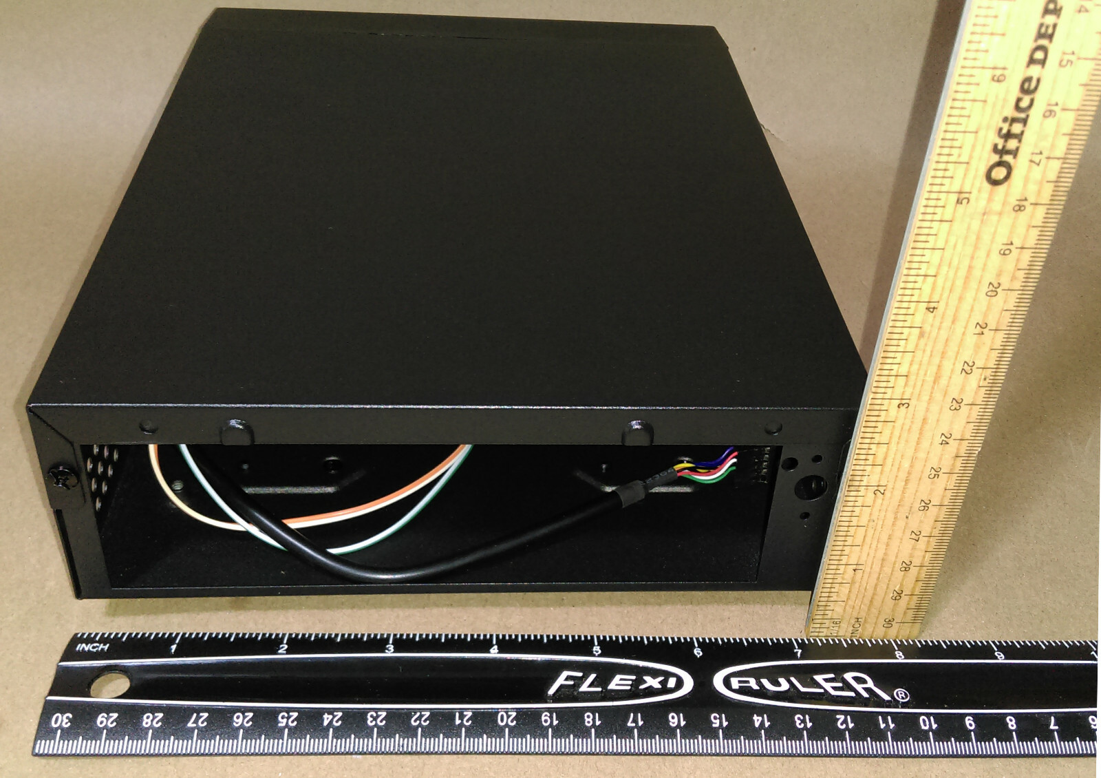 Mini ITX Silent HTPC mITX Media Center PC Case w/ 90W 12V DCtoATX