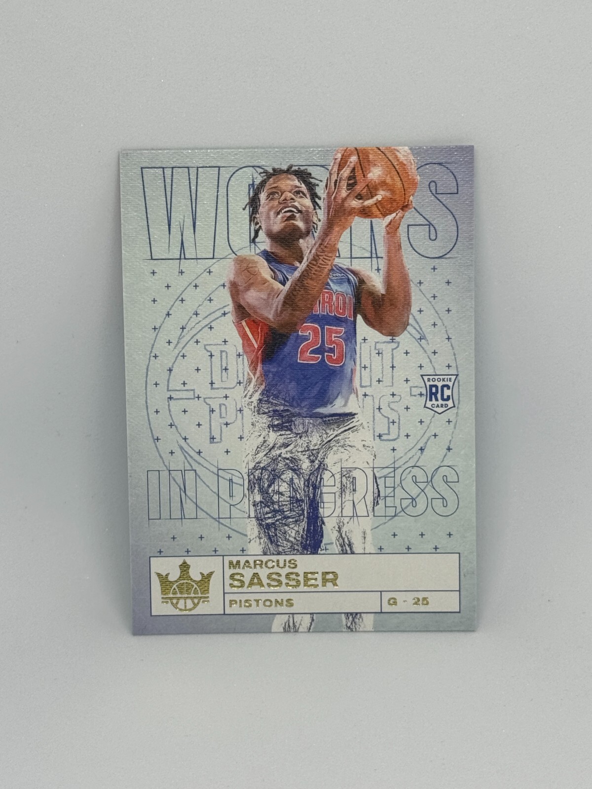 2023-24 Panini Court Kings Marcus Sasser 27 Works in Progress Insert Rookie