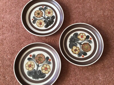 3 Langley / Denby Mayflower Dessertteller 22 cm breit Set