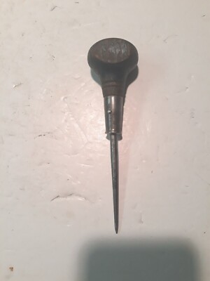 Vintage Stanley Hurwood No. 7 Wooden Handle Scratch Awl