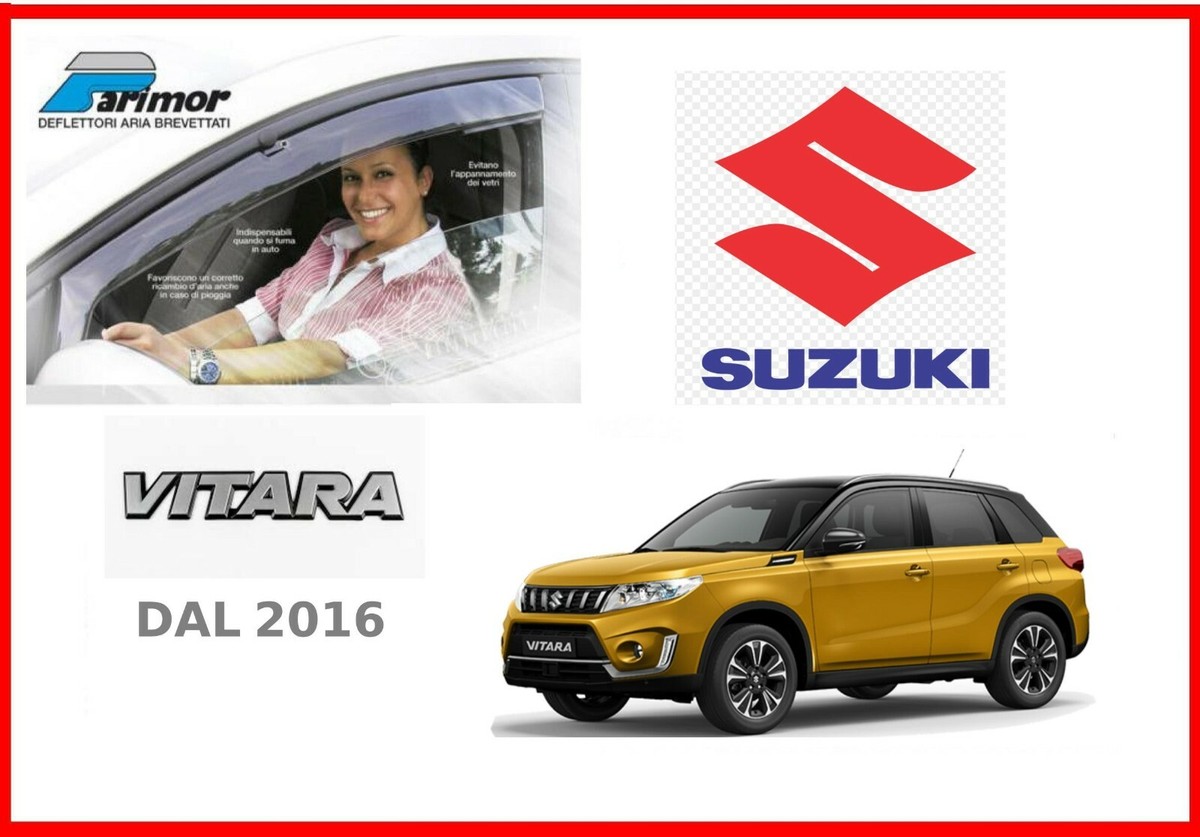 Deflettori aria per Suzuki Vitara dal 2016 set Parimor originali kit  antiturbo