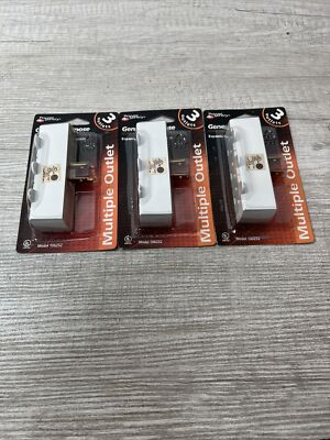 Lot Of 3 - Power Sentry Outlet Adapter 3 Receptacle 15AMP 125VAC