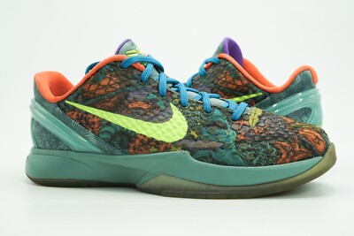 NIKE KOBE 6 PRELUDE USED SZ 5Y ALL STAR CANNON VOLT ORANGE