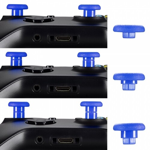 Xbox one PS4 Swappable Thumbsticks - Changable Custom Height Grips - Blue - Picture 5 of 6