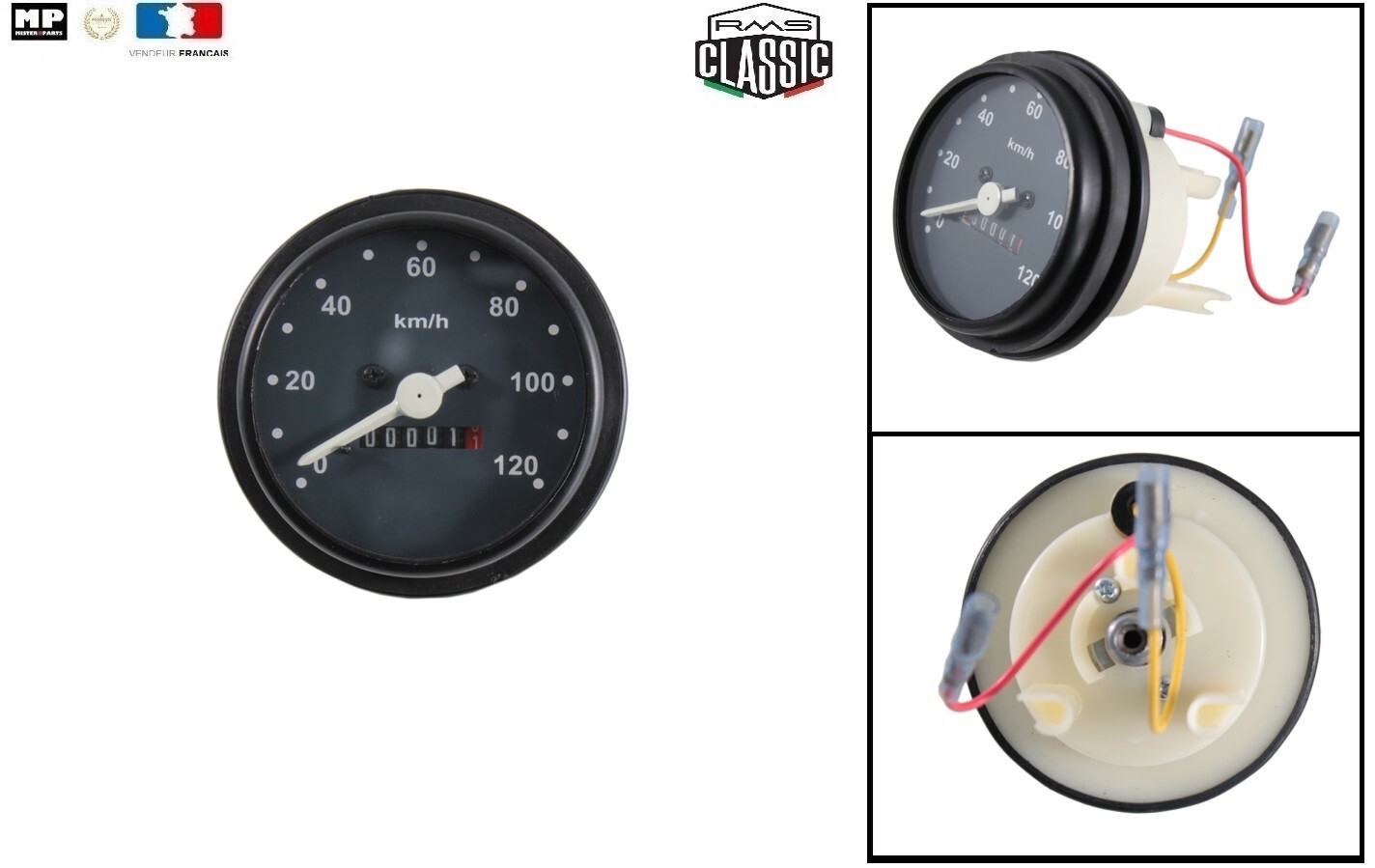 Compteur Vespa PK pour réparation tableau de bord scooter S 120 km/h