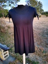 Pink Rose brand Little BLACK DRESS - knotted sleeves - great material - tailored