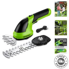 7.2V Cordless Grass Trimmer & Hedge Shears - User-Friendly with Type-C Charge