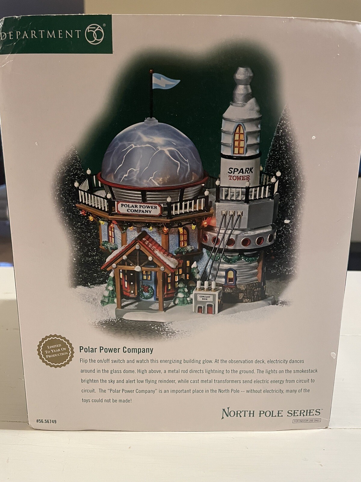 Department 56 POLAR POWER COMPANY North Pole Series 56749 Small Damage