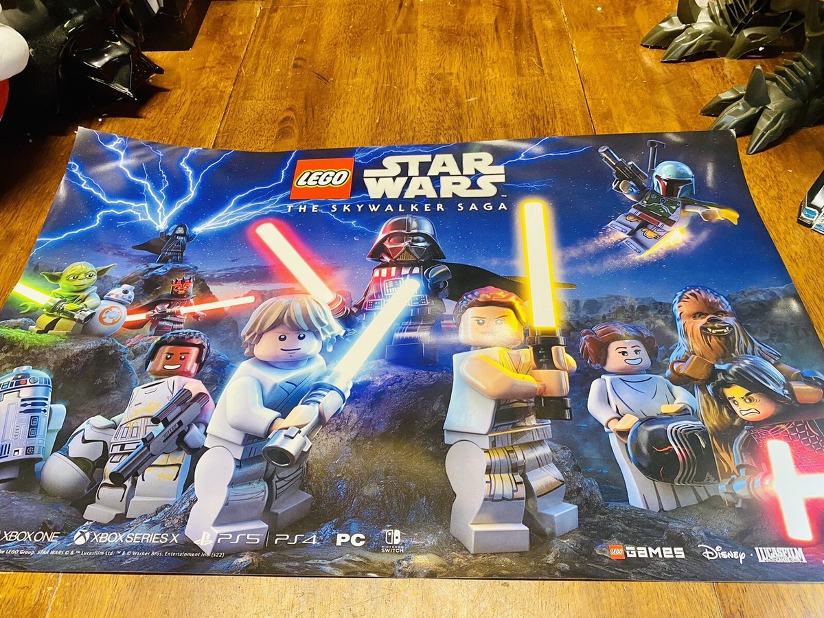 NEW MINT LEGO Star Wars Skywalker Saga video game Poster Picture