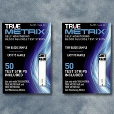 True Metrix Blood Glucose Test Strips 100Ct, Exp 12/2026+ FREE SHIPPING