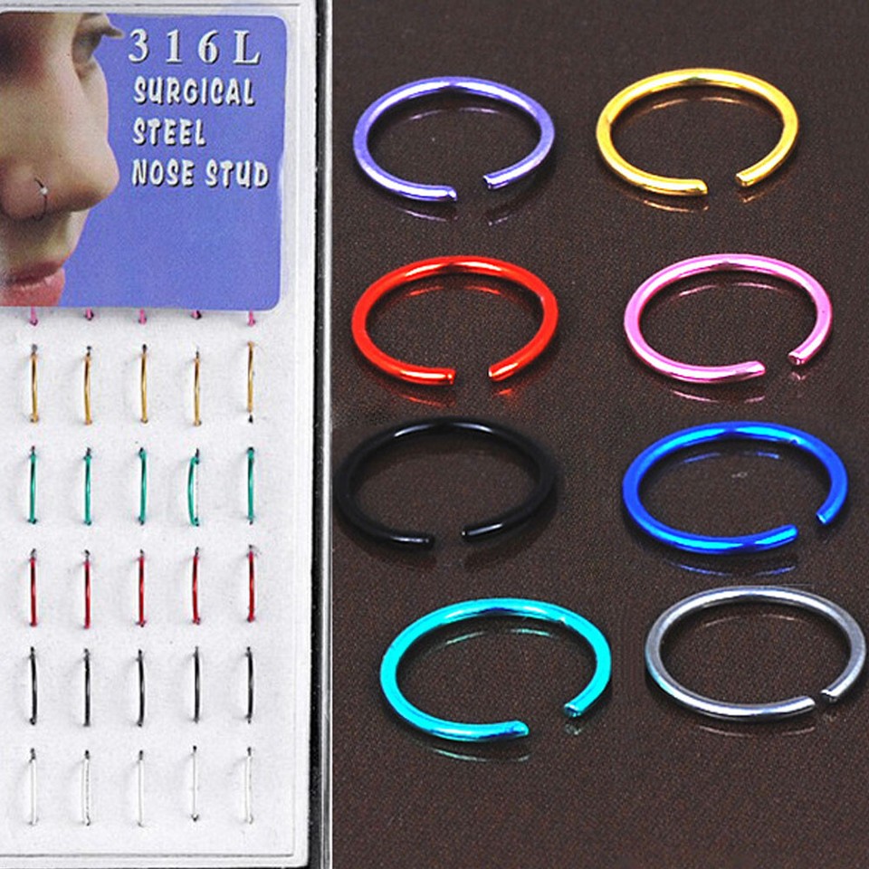 20pcs Kpop Non-piercing Magnetic Stainless Steel C... – Vicedeal - Foto 4