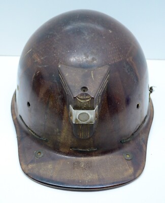 Miners MSA Fiberglass Hard Hat Helmet Vtg Skullgard Mine Safety Appliances