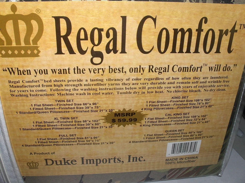 Patrón de madera original camuflado - tamaño doble 3 piezas 800 TC, juego de sábanas de confort real - ENVÍO GRATUITO Foto 3 de 3