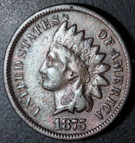 1875 INDIAN HEAD CENT - VF VERY FINE