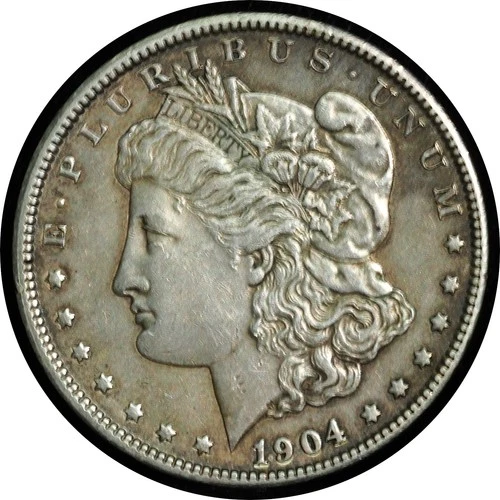 1904-P Morgan Dollar Old Cleaning AU