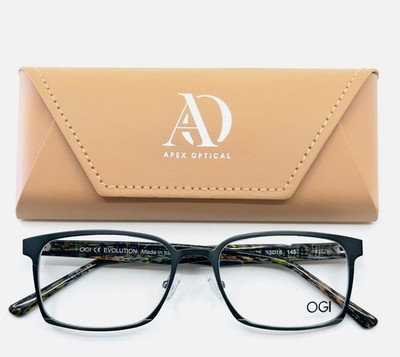 OGI EVOLUTION 4323/2176 Olive Unisex Square Full Rim Eyeglasses 53-18-145 B:37