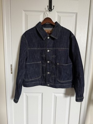 Brut Archives Selvedge Denim Pleated Type 2 Jacket Men s Medium