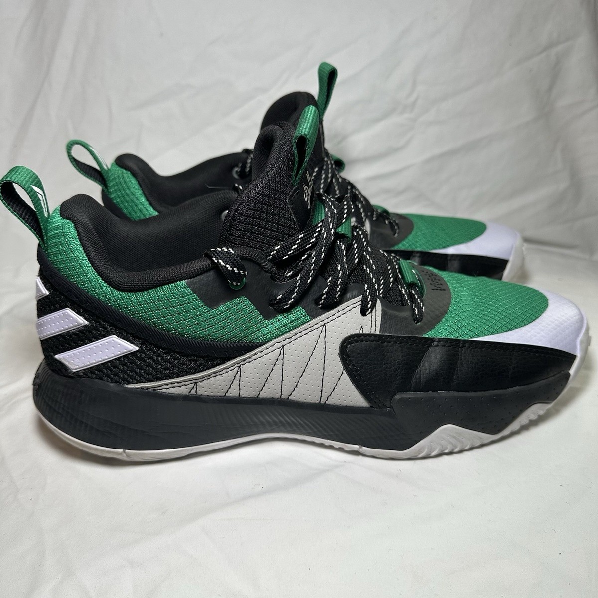 Size 11 - adidas Dame Certified EXTPLY 2.0 Black Court Green for