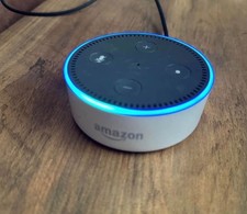 Amazon Echo Dot 2nd Generation Alexa Smart Speaker RS03QR Black Tested Working
