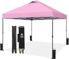 CROWN SHADES 10X10 Pop up Canopy Tent - Patented Center Lock One Push Instant Ou