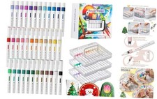 Paint Markers for Book Drawing, Coloring Illustrations, Ceramics, 36-color