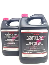OEM Toyota Lexus Super Long Life Pink Antifreeze Coolant 50/50 Prediluted 2 PACK