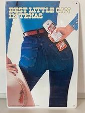 Schlitz Beer Malt Liquor Metal Sign - Best Little Can In Texas