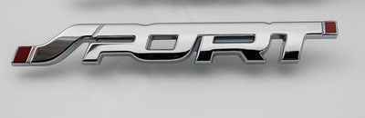 3D Sport KFZ Metall Aufkleber Silber Chrome  Logo Schriftzug Auto Tuning