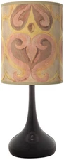 Giclee Glow Droplet 23 1/2" Aurelia Shade Black Finish Table Lamp