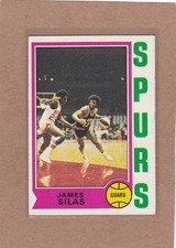 1974-75 TOPPS BASKETBALL JAMES SILAS ROOKIE #16 SPURS EX *A43267