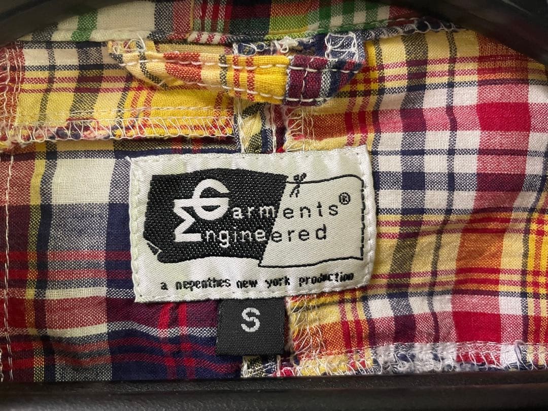 Engineered Garments Madras Patchwork Cotton Jacke… - image 6