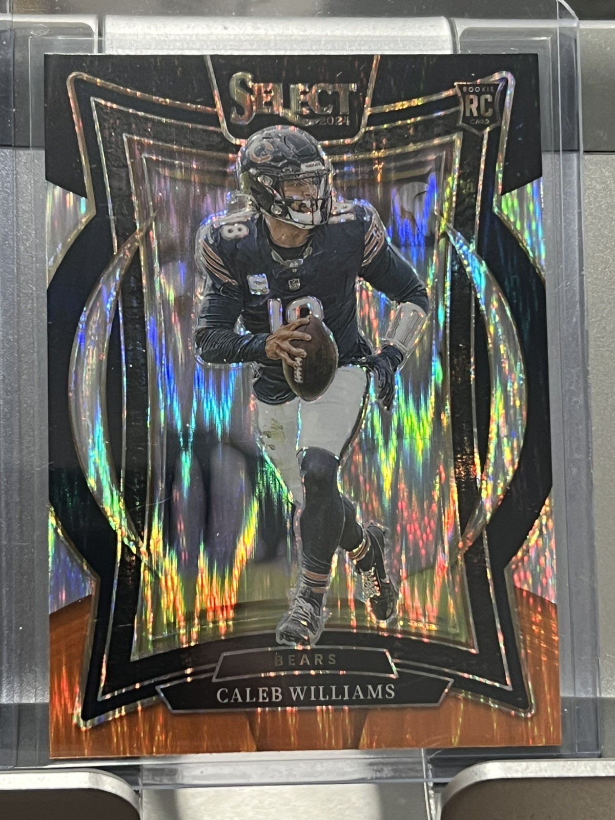 2024 Panini Select - Concourse Caleb Williams #25 Black & Orange Shock Prizm (RC