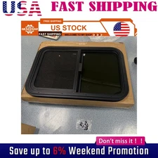 25.5" Width * 16.5" Height Horizontal Slider RV Window Cargo Trailer W/ Knqjuqjc