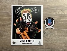 QC Violent J Signed ICP 8x10 Photo Beckett COA Insane Clown Posse Juggalo