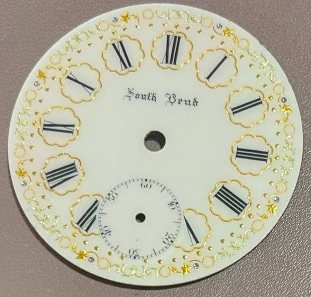 Very Nice South Bend Watch Co., 18 Size Roman Numeral Fancy-dial #001 Parts Only