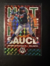 2021 Panini Mosaic - Hot Sauce Ronald Acuña Jr. #HS6 Green Mosaic Prizm