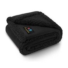 Waterproof Pet Blanket, Liquid Pee Proof Dog Blanket S 40" x28" Black-thicken