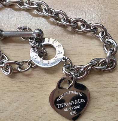 Tiffany & Co. Return to Tiffany Heart Tag Sterling Silver 925 Charm Bracelet - Image 1 of 2