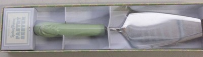 NIB WILLIAMS-SONOMA Spring Bunny 3D Green Stainless Pastry Pie Server Easter