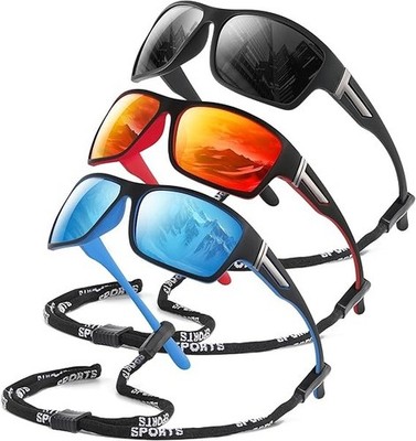 3 Gafas De Sol De Seguridad Para El Trabajo Y Los Deportes, Con Envoltura 100% U
