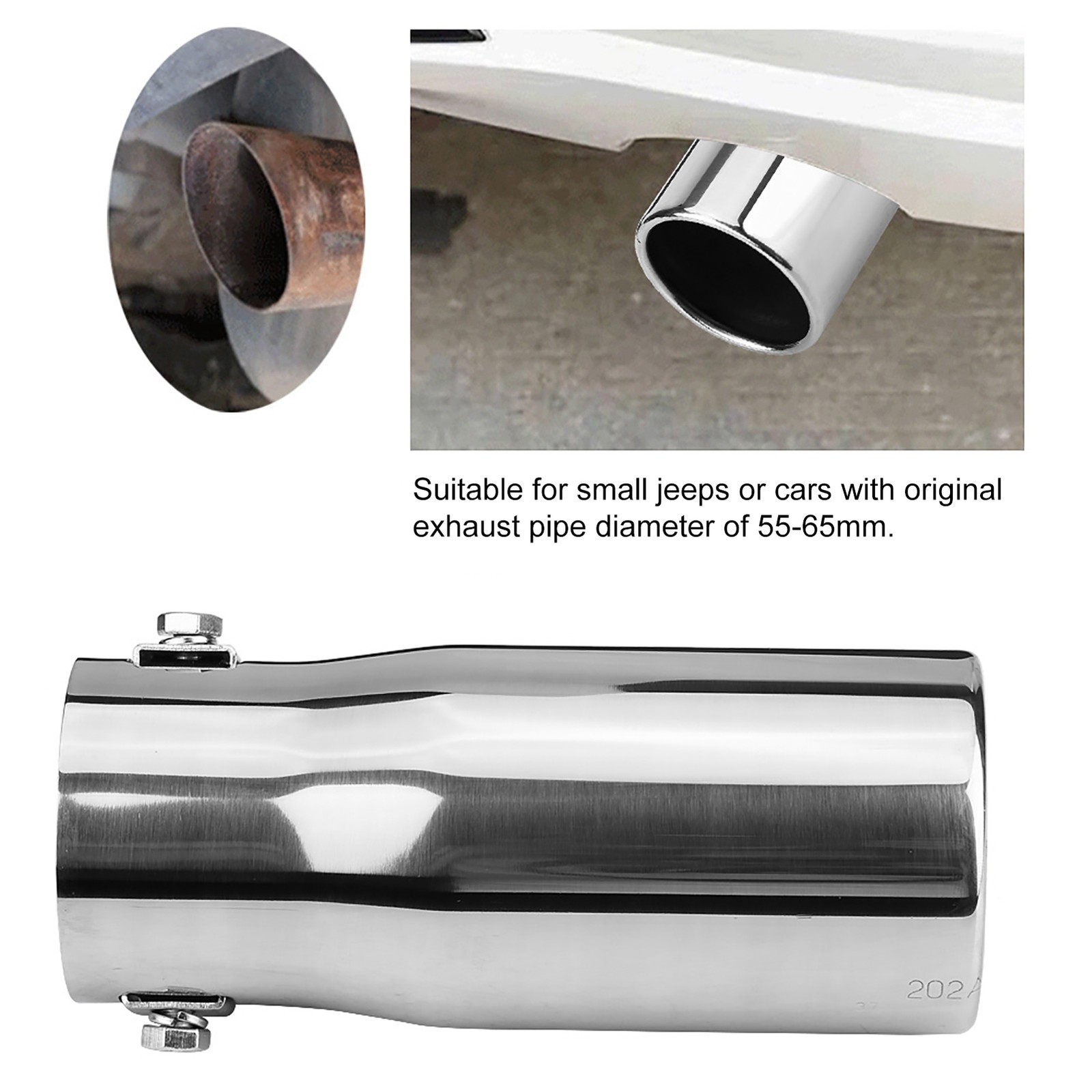 Premium Muffler Stylish Design Tailpipe For Small Stainless Steel