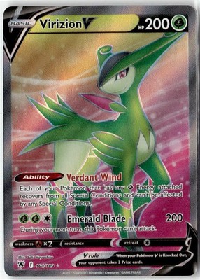 Virizion V (Full Art) Holo SWSH10: Astral Radiance 164/189 NM