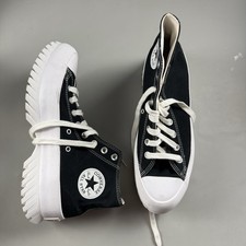 Converse Run Star Hike Black High Top Platform Canvas Men's Sneakers US 9
