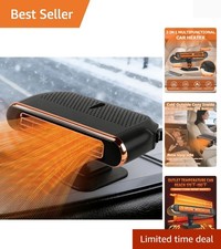 Car Heaters for Vehicle, 12v Portable Heater for Car, 3-in-1 Plug in Car Heat...