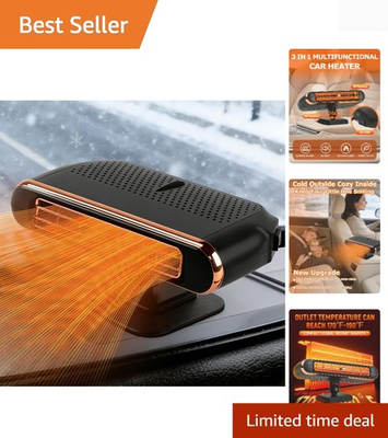 #ad Car Heaters for Vehicle 12v Portable Heater for Car 3 in 1 Plug in Car Heat... $7.99