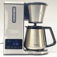 Cuisinart CPO-850 Coffee Brewer 8 Cup Stainless Steel Cleaned Weekly For Quality