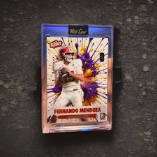This is a 2026 Wild Card SPLAT Fernando Mendoza Rookie #1/1. 