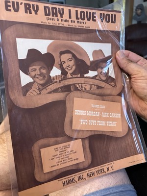 M Movie Musical TWO GUYS FROM TEXAS Sheet Music EV RY DAY I LOVE YOU