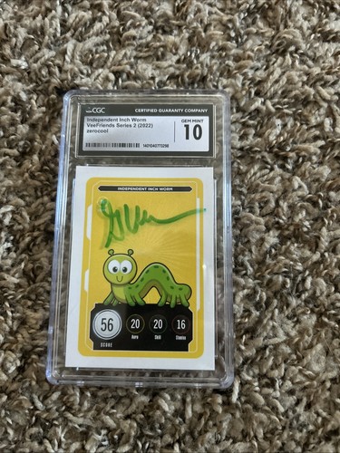 Veefriends CGC 10 independent Inch Worm Gary Vee Auto On Slab